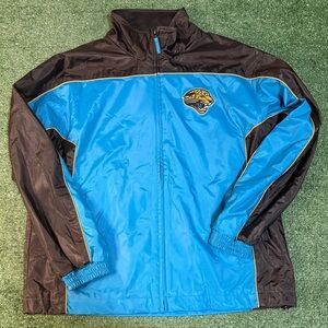 NFL Blue and Black Windbreaker Jacket